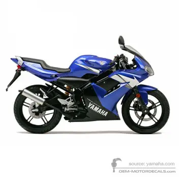 Yamaha TZR50 2005 - Niebieski - Deep Purplish Blue Metallic C