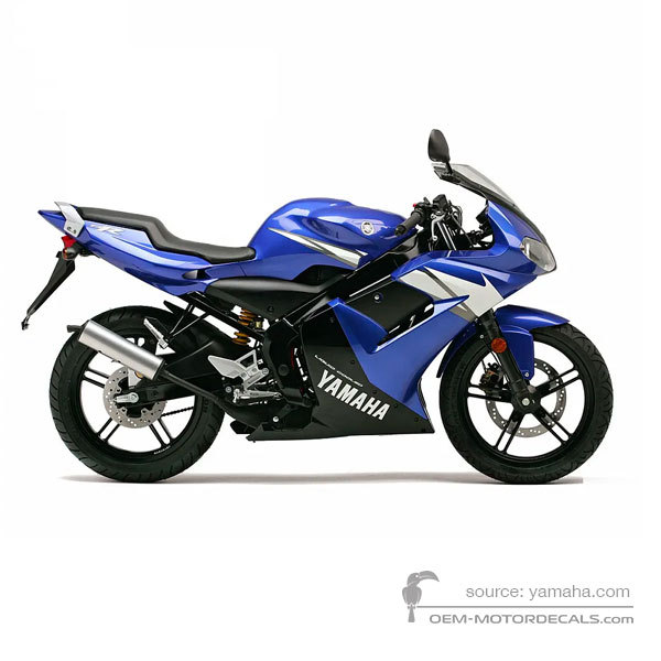 Decals for Yamaha TZR50 2005 - Blue • Yamaha OEM Decals