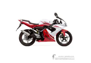 Decals for Yamaha TZR50 2007 - White • Yamaha OEM Decals