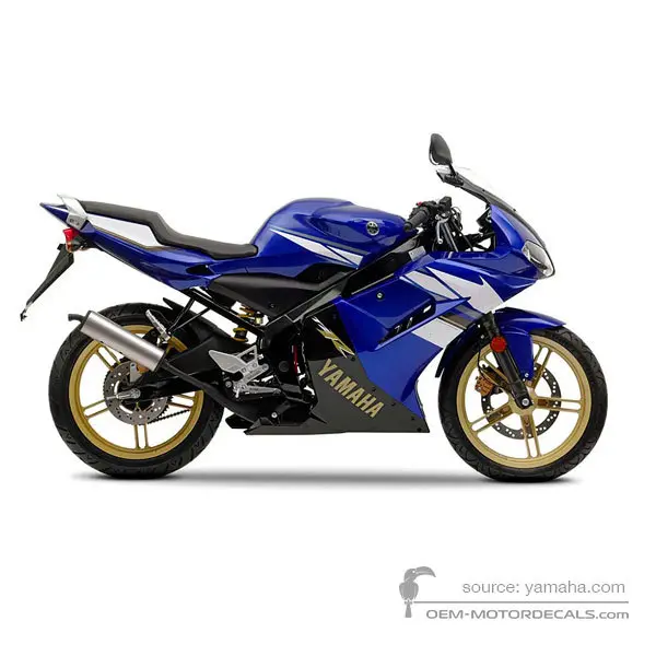 Yamaha TZR50 2008 - Bleu - Deep Purplish Blue Metallic C