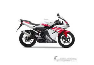 Aufkleber für Yamaha TZR50 2012 - Weiss • Yamaha OEM-Aufkleber