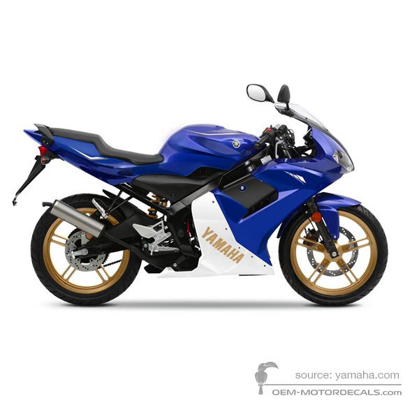 Decals for Yamaha TZR50 2012 - Blue • Yamaha OEM Decals