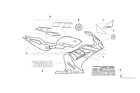 Yamaha TZR50 2012 - Wit