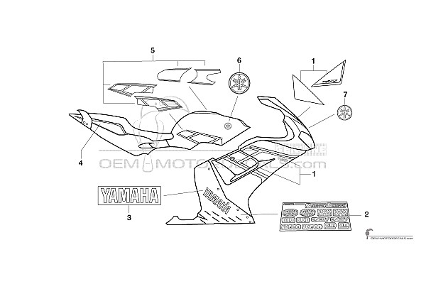 Yamaha TZR50 2012 - Wit
