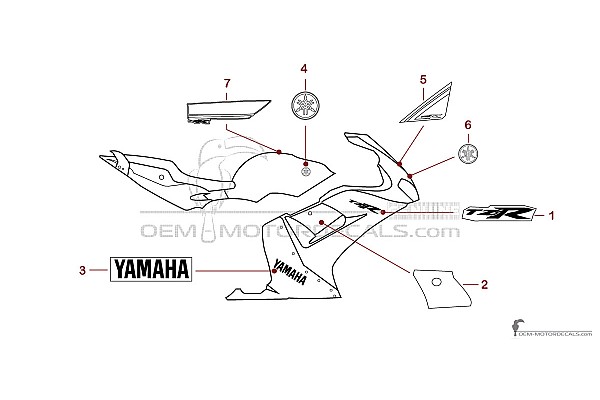 Yamaha TZR50 2012 - Wit