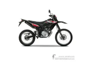 Aufkleber für Yamaha WR125R 2009 - Schwarz • Yamaha OEM-Aufkleber