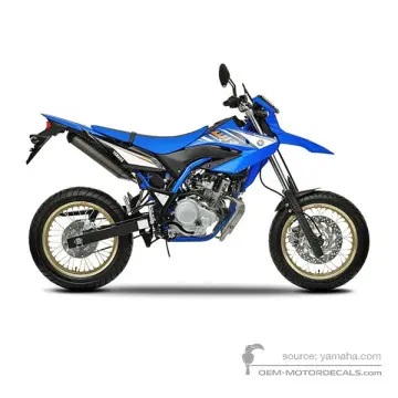 Yamaha WR125X 2009 - Blue - Deep Purplish Blue Solid E