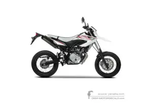 Adesivi per Yamaha WR125X 2009 - Bianco • Yamaha Adesivi OEM
