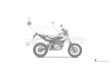 Yamaha WR125X 2009 - Bianco