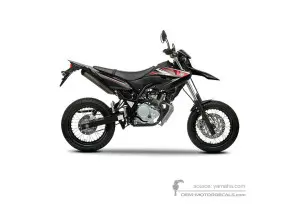 Decals for Yamaha WR125X 2010 - Black • Yamaha OEM Decals