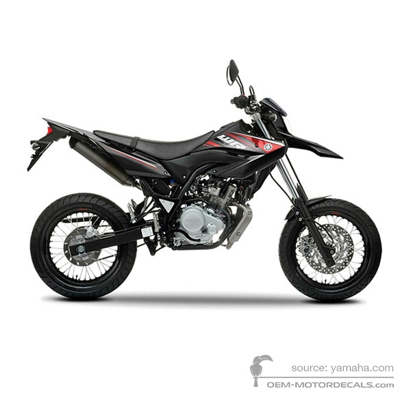 Naklejki do Yamaha WR125X 2010 - Czarny • Yamaha Naklejki OEM