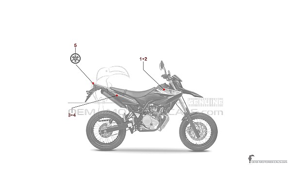 Yamaha WR125X 2010 - Schwarz