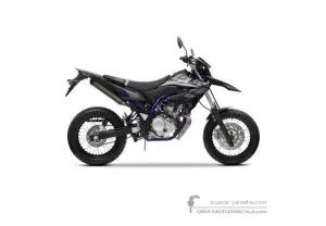 Adesivi per Yamaha WR125X 2013 - Nero • Yamaha Adesivi OEM