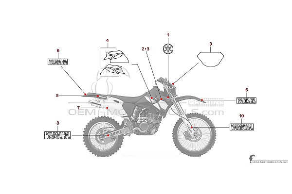 Yamaha WR250F 2002 - Blau