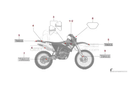 Yamaha WR250F 2003 - Blau