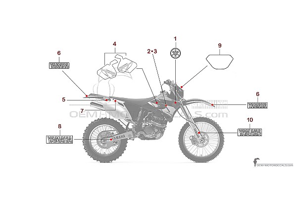 Yamaha WR250F 2004 - Blu