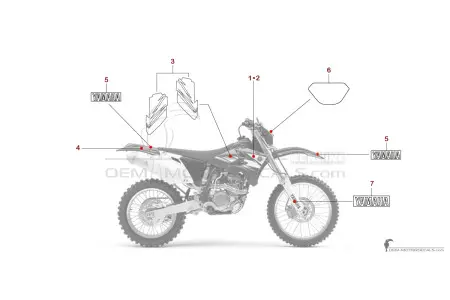Yamaha WR250F 2006 - Blau