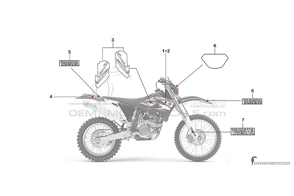 Yamaha WR250F 2006 - Blauw