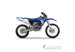 Stickers voor Yamaha WR250F 2007 - Blauw • Yamaha OEM Stickers