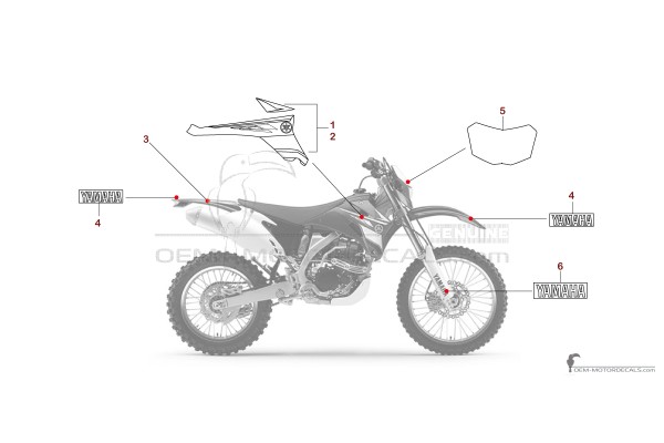 Yamaha WR250F 2008 - Blau