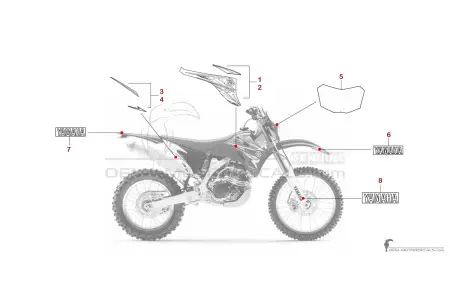 Yamaha WR250F 2009 - Blauw
