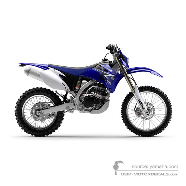 Decals for Yamaha WR250F 2010 - Blue • Yamaha OEM Decals
