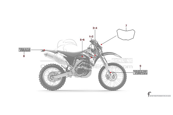 Yamaha WR250F 2011 - Niebieski
