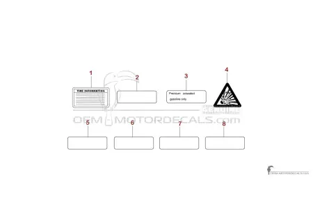 Yamaha WR250F 2011 - Caution labels