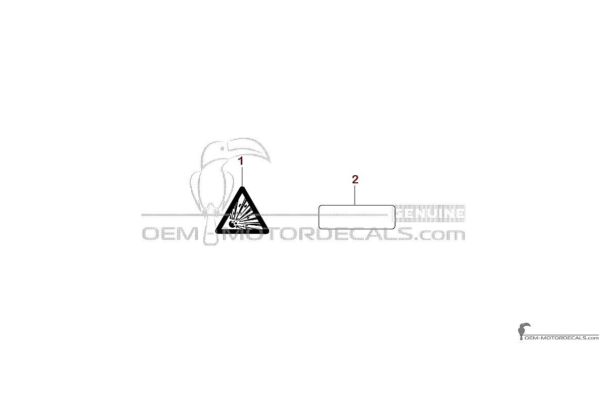 Decals for Yamaha WR250F 2013 - Caution labels • Yamaha OEM Decals