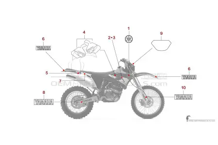 Yamaha WR450F 2004 - Bleu