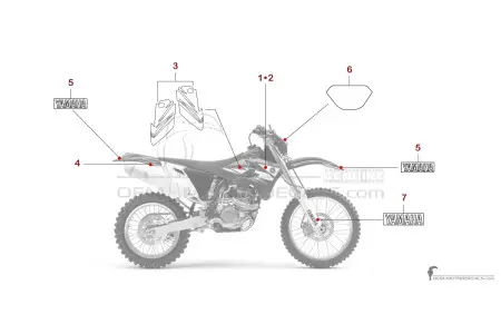 Yamaha WR450F 2006 - Bleu
