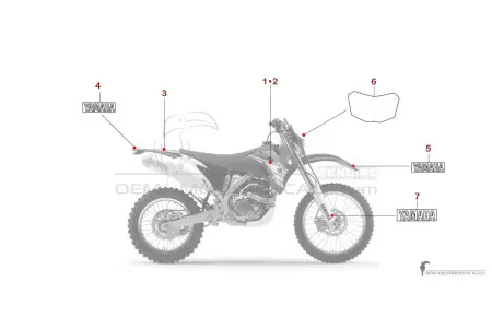 Yamaha WR450F 2007 - Bleu