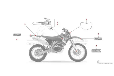 Yamaha WR450F 2008 - Blauw