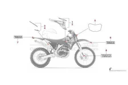 Yamaha WR450F 2009 - Blau