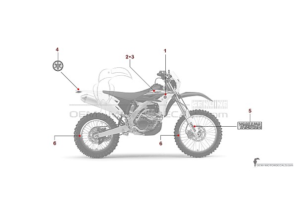 Yamaha WR450F 2014 - Blau