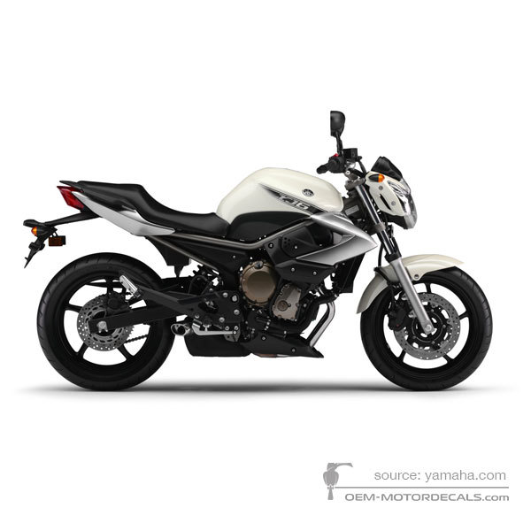 Aufkleber für Yamaha XJ6 DIVERSION 2009 - Weiss • Yamaha OEM-Aufkleber