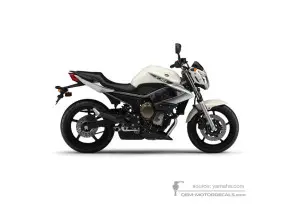 Autocollants pour Yamaha XJ6 DIVERSION 2010 - Blanc • Yamaha Autocollants OEM