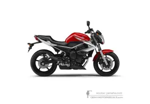 Aufkleber für Yamaha XJ6 DIVERSION 2010 - Rot • Yamaha OEM-Aufkleber