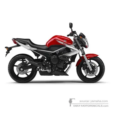 Yamaha XJ6 DIVERSION 2010 - Rood - Vivid Red Cocktail 1