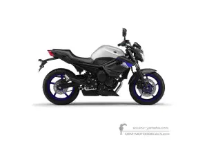 Autocollants pour Yamaha XJ6 DIVERSION 2016 - Argent • Yamaha Autocollants OEM