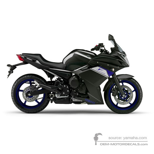 Aufkleber für Yamaha XJ6F DIVERSION 2016 - Schwarz • Yamaha OEM-Aufkleber