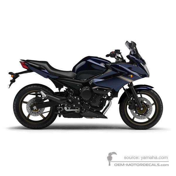 Aufkleber für Yamaha XJ6S DIVERSION 2009 - Blau • Yamaha OEM-Aufkleber