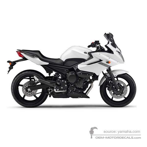 Pegatinas para Yamaha XJ6S DIVERSION 2010 - Blanco • Yamaha Pegatinas OEM