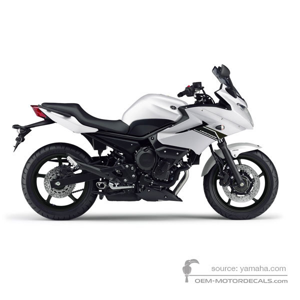 Decals for Yamaha XJ6S DIVERSION 2013 - White • Yamaha OEM Decals