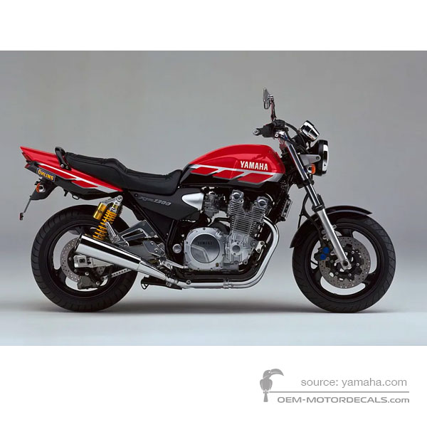 Stickers voor Yamaha XJR1300SP 2000 - Rood • Yamaha OEM Stickers