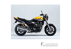 Decals for Yamaha XJR1300 2003 - Yellow • Yamaha OEM Decals