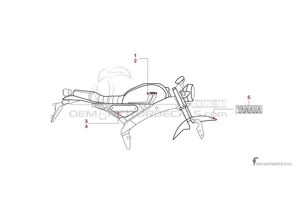 Yamaha XSR125 2021 - Grigio scuro