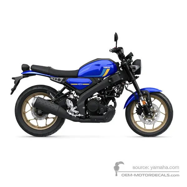 Yamaha XSR125 2023 - Blau - Deep Purplish Blue Metallic C