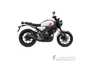 Decals for Yamaha XSR125 2023 - White • Yamaha OEM Decals
