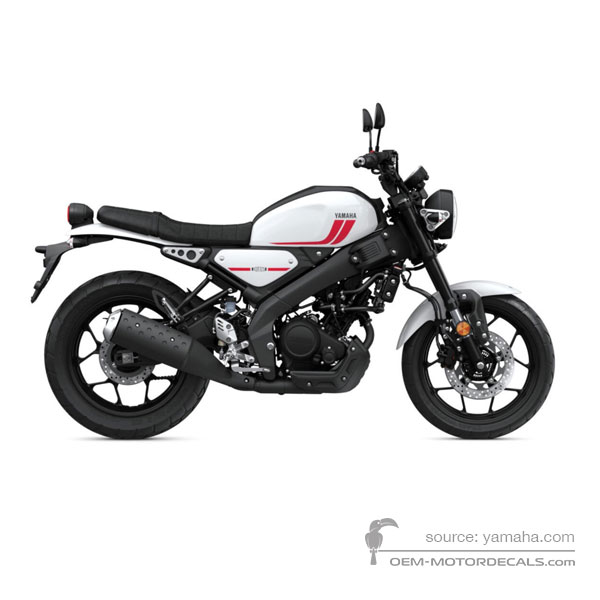 Pegatinas para Yamaha XSR125 2023 - Blanco • Yamaha Pegatinas OEM